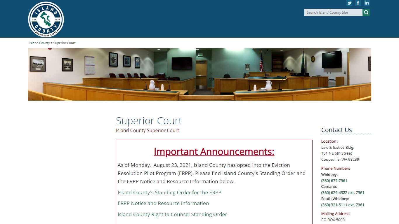 Superior Court - Island County, Washington