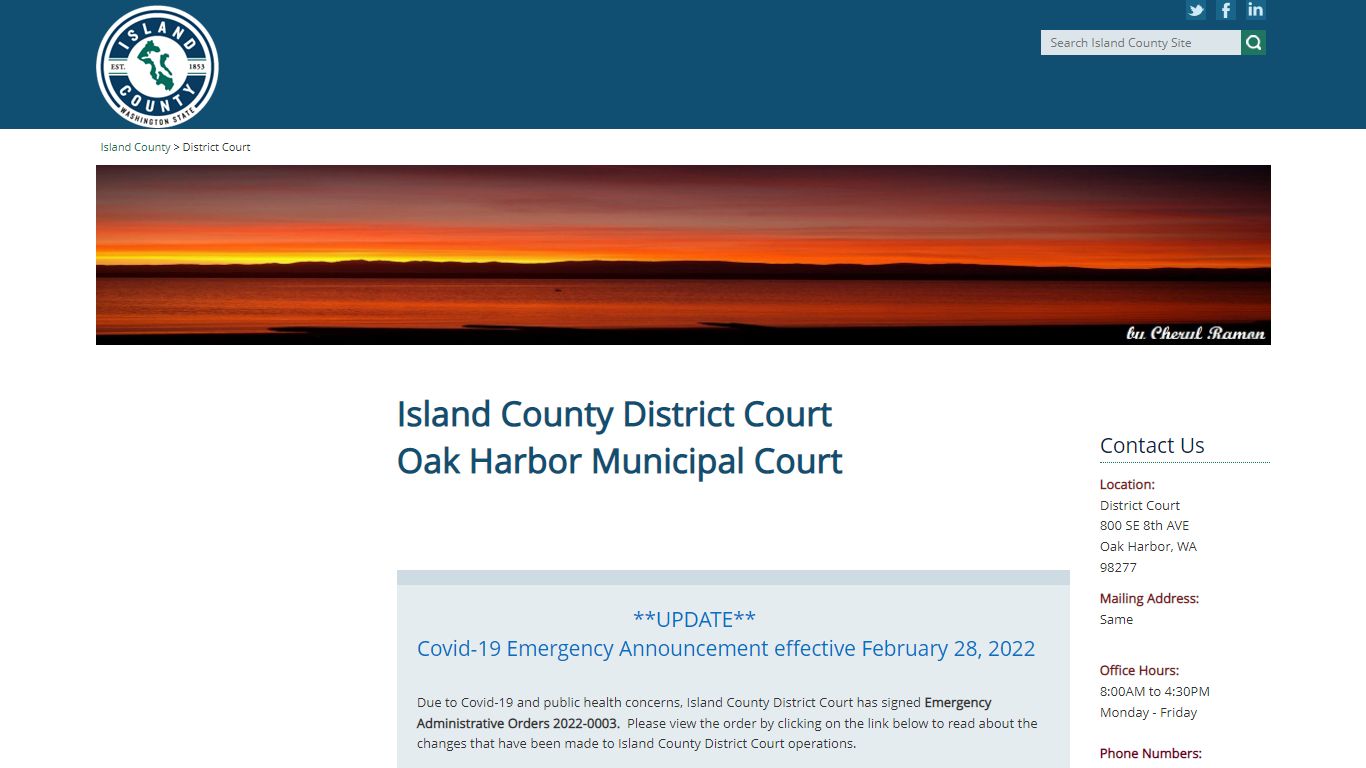 District Court - Island County, Washington
