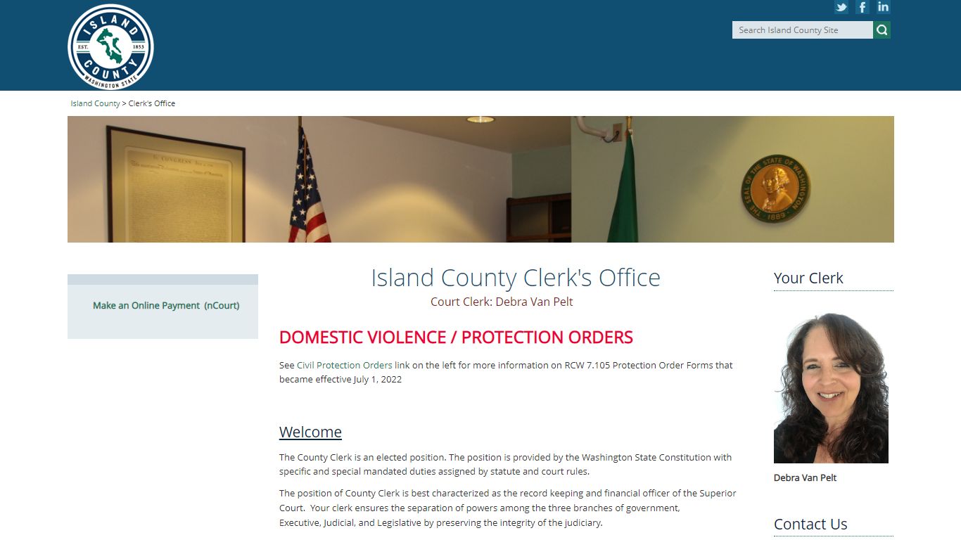Clerk's Office - Island County, Washington