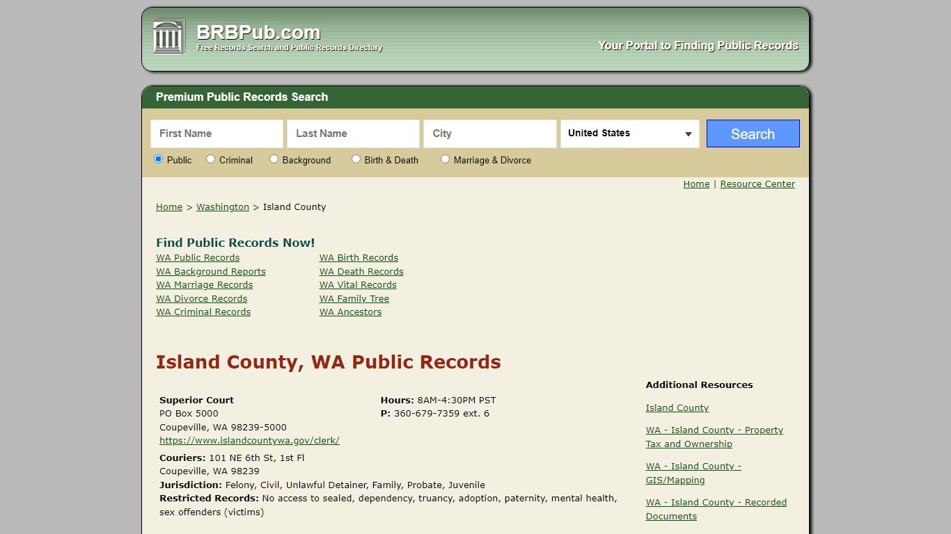 Island County Public Records | Search Washington ...